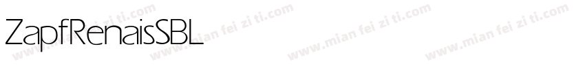 ZapfRenaisSB Light字体转换